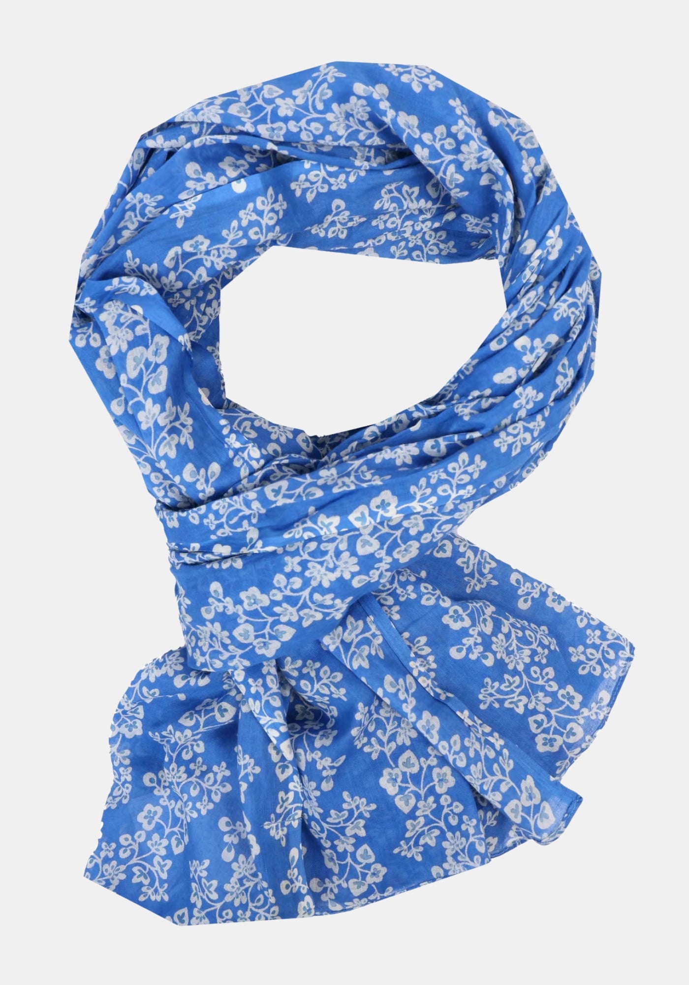 Flach ausgelegtes Tuch Vina in Lykka du Nord aus Bio‑Baumwolle – lapis | GOTS‑zert. | Flachansicht