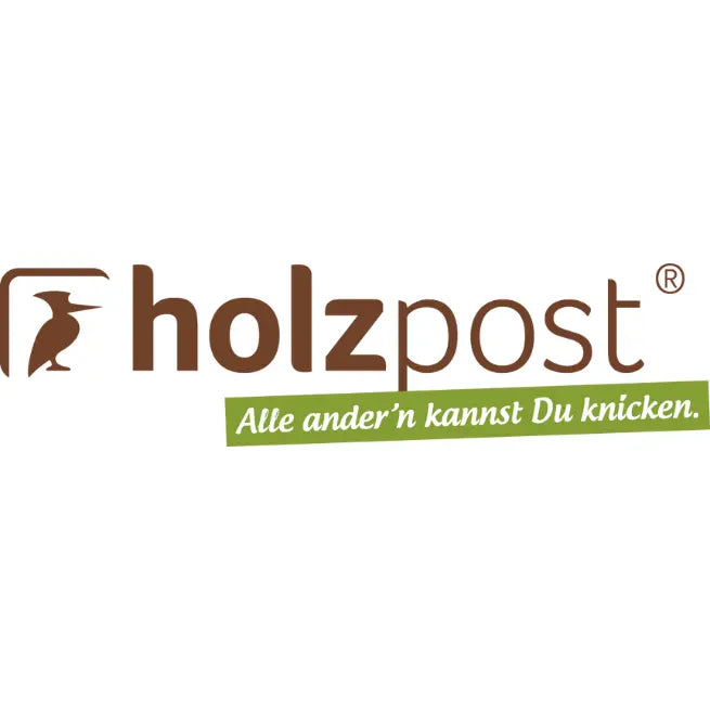 Holzpost Logo – nachhaltige Postkarten und Untersetzer aus handgefertigtem Holz.