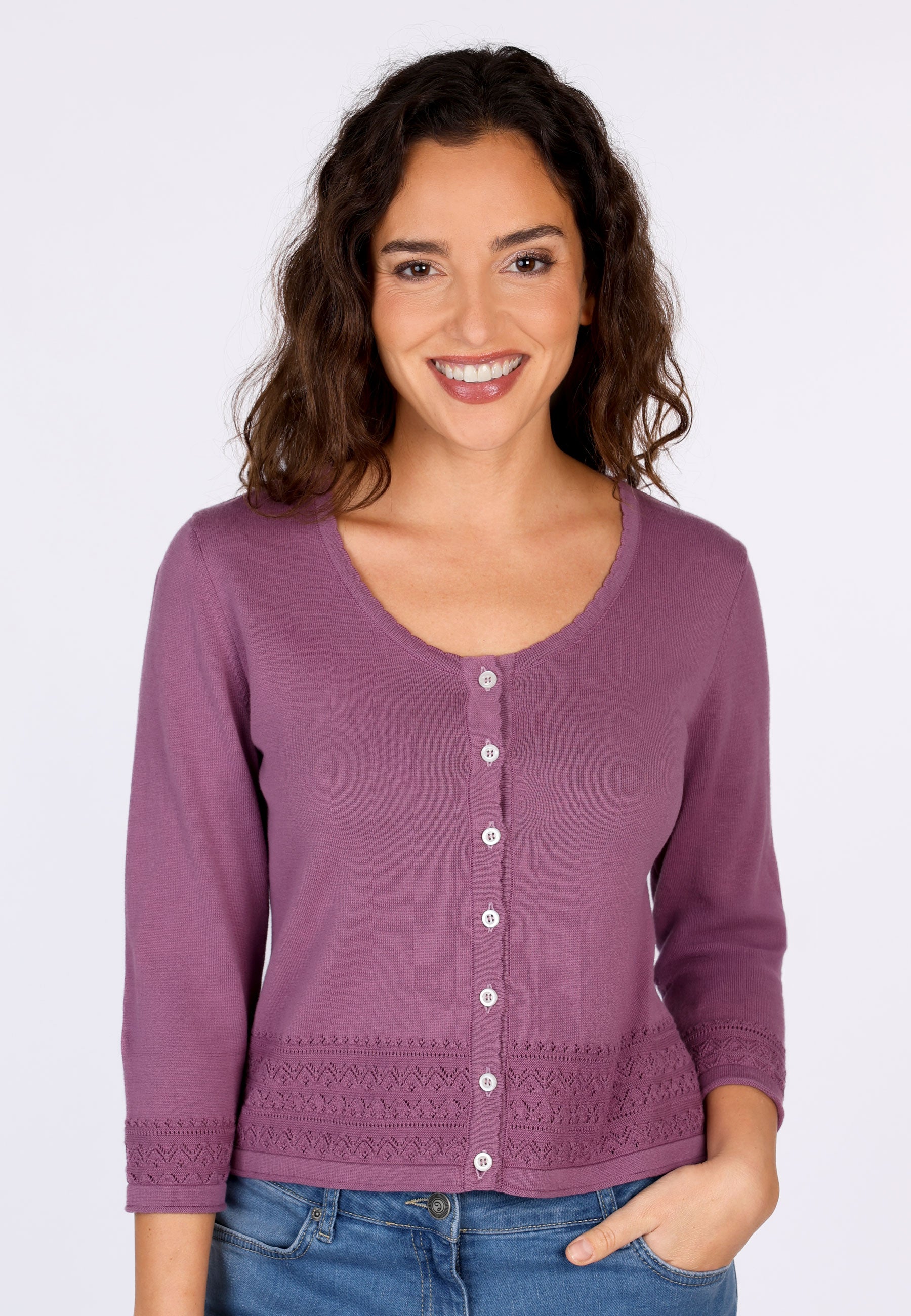 Sorgenfri Sylt- Strickjacke Liselotte - Hortensia