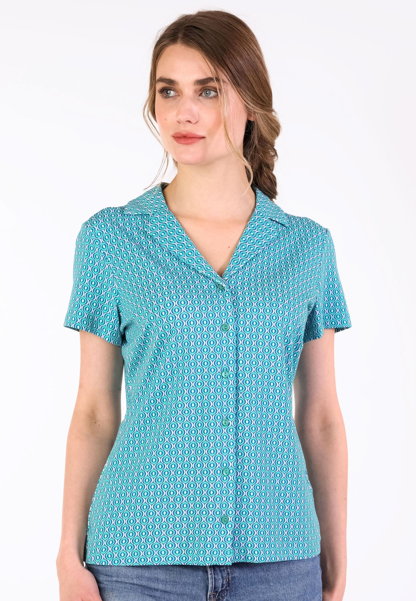 Blusa Celestina Geo Melocotón - Atlantis