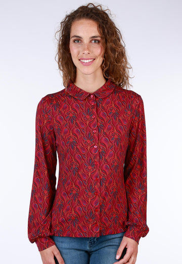 Lykka du Nord - Bluse Valentina - Dark Grape