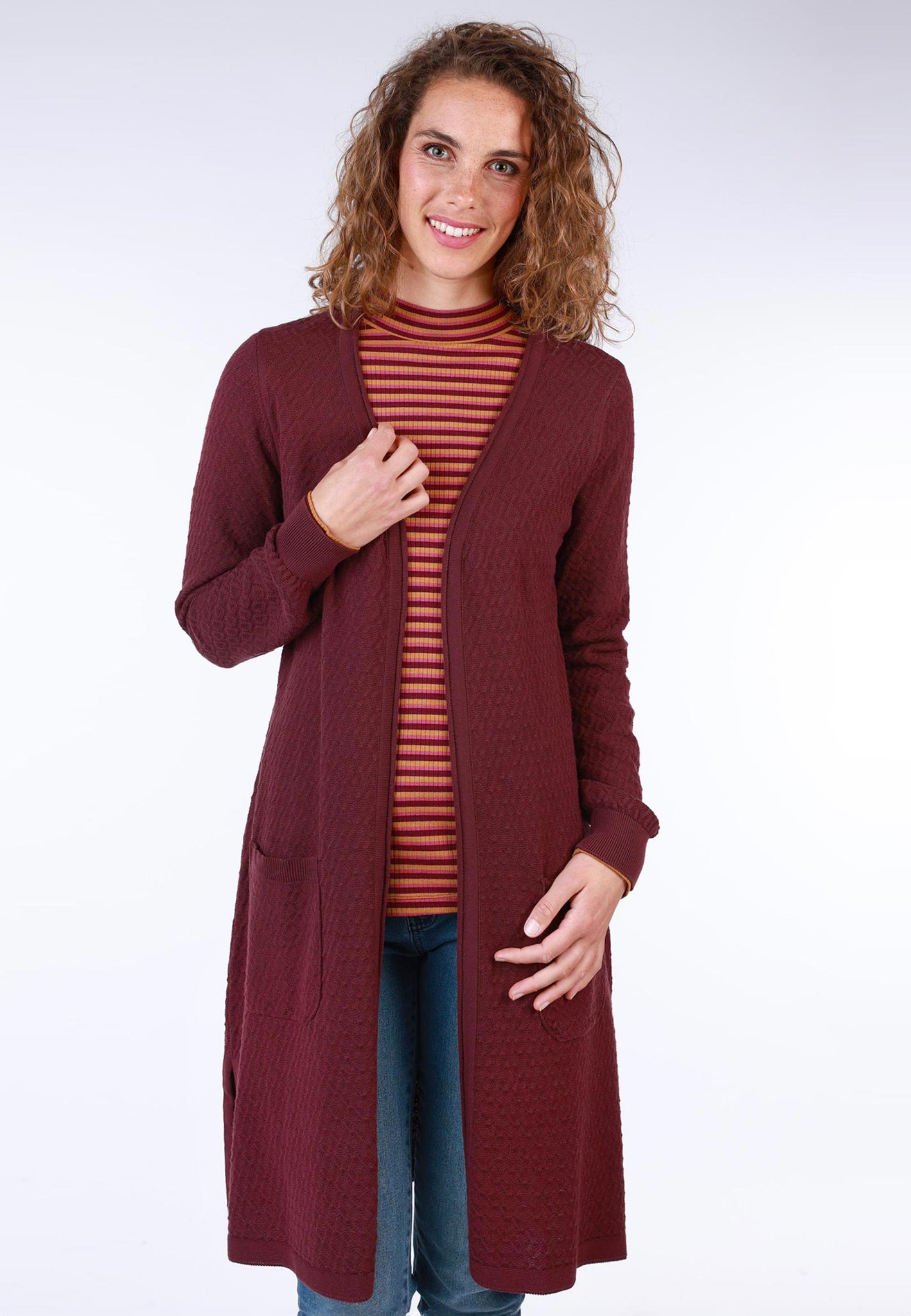 Sorgenfri Sylt - Cardigan Emma - Dark Grape