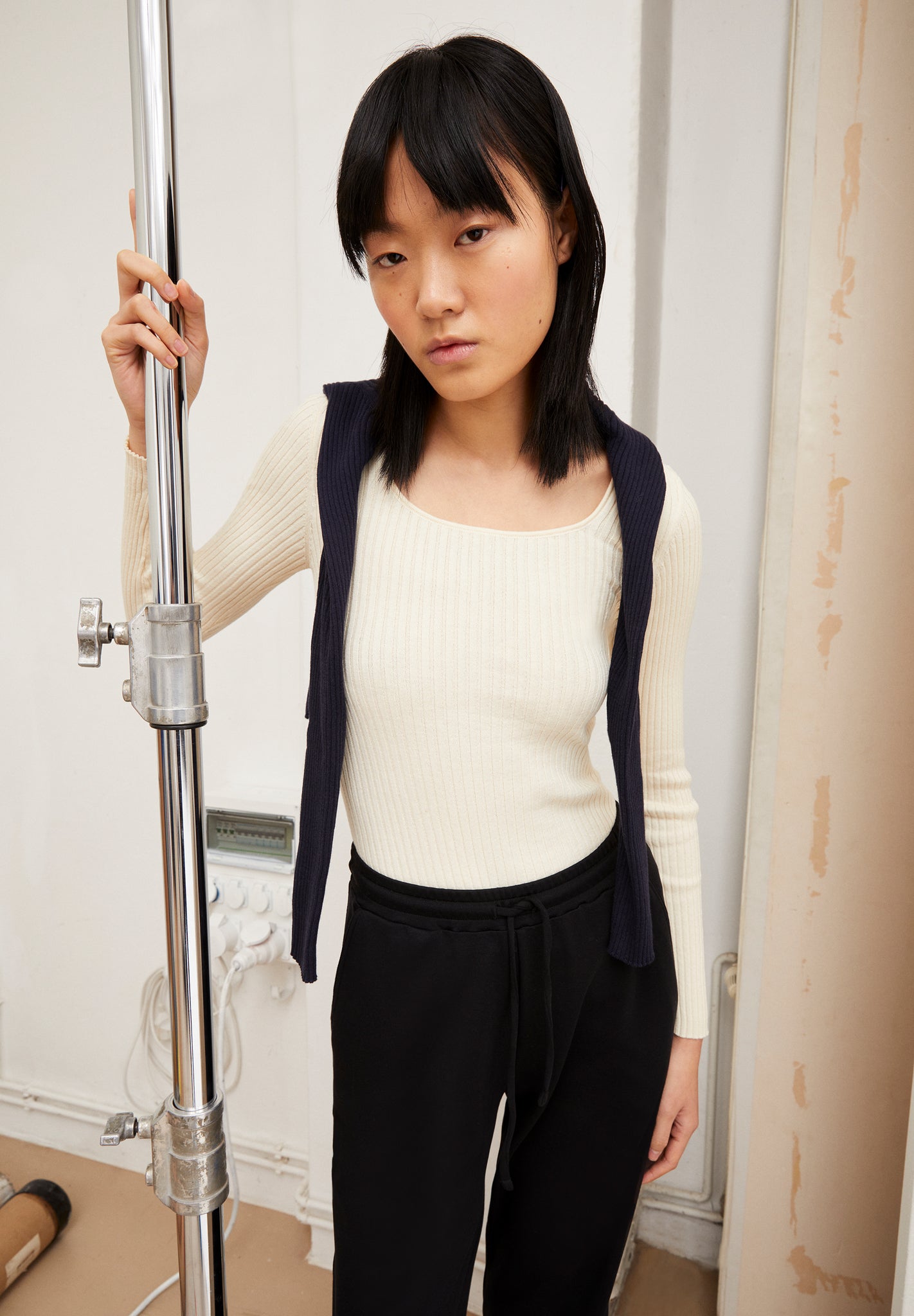 Sweater - Alaania Crewneck | Fitted | Oatmilk
