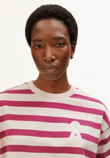 Armedangels Bamikaa Stripe Sweat - Undyed very Berry