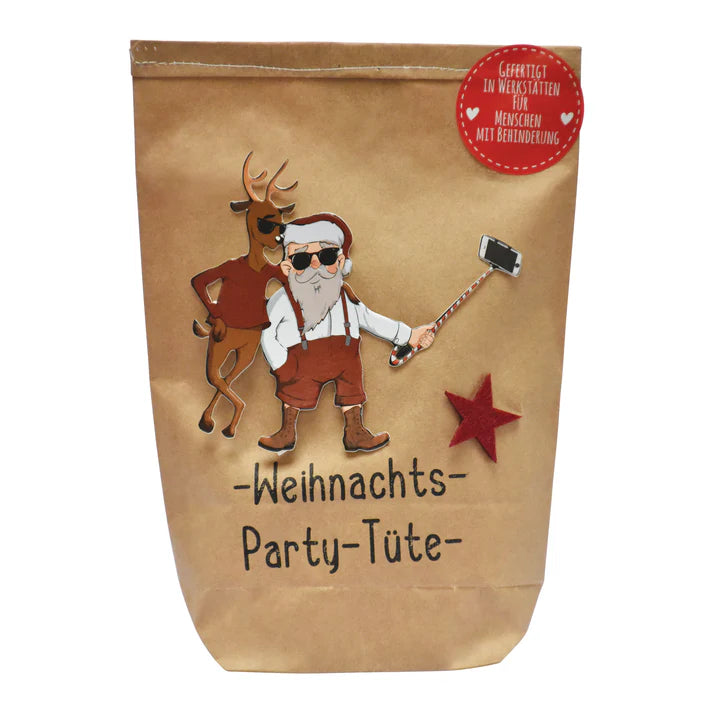 Wunderle Geschenktüte  -  Weihnachts- Party -Tüte für die Weihnachtsfeier