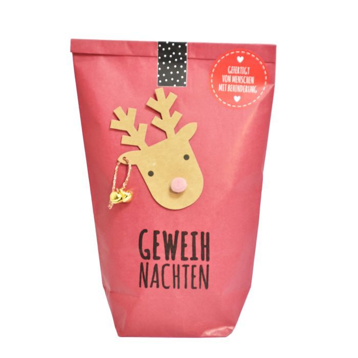 Wunderle Geschenktüte  -  Geweihnachten Wundertüte mit Elch