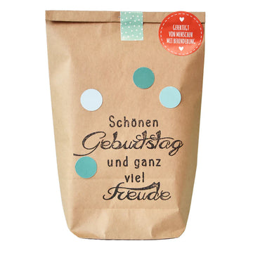 Wunderle Geschenktüte  -  Schönen Geburtstag und ganz viel Freude