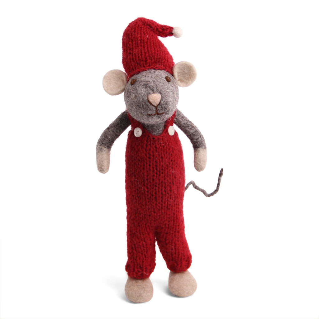 Gry & Sif - Big Grey Boy Mouse w/red Pants