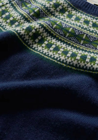 Weicher Strickpullover aus 80% Merinowolle und 20% recyceltem Nylon, mit Raglanärmeln und geripptem Rundhalsausschnitt für Damen.