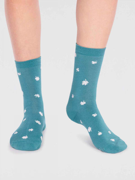 Niamh Bamboo Clover socks women