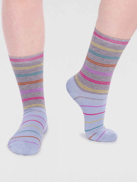 Laureen  Bamboo Stripe Socken Damen