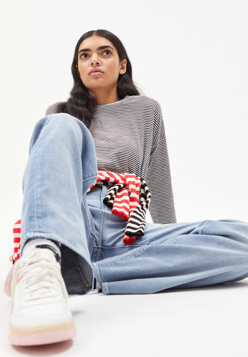 Sia Pretty Stripes -Black - Oatmilk